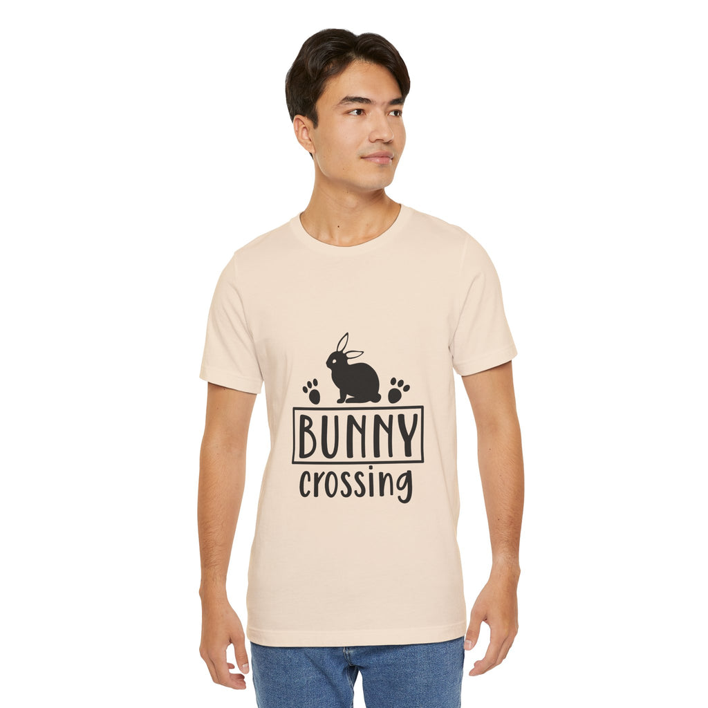 Bunny Crossing T‑Shirt — Cute Rabbit Graphic Tee for Easter & Animal Lovers