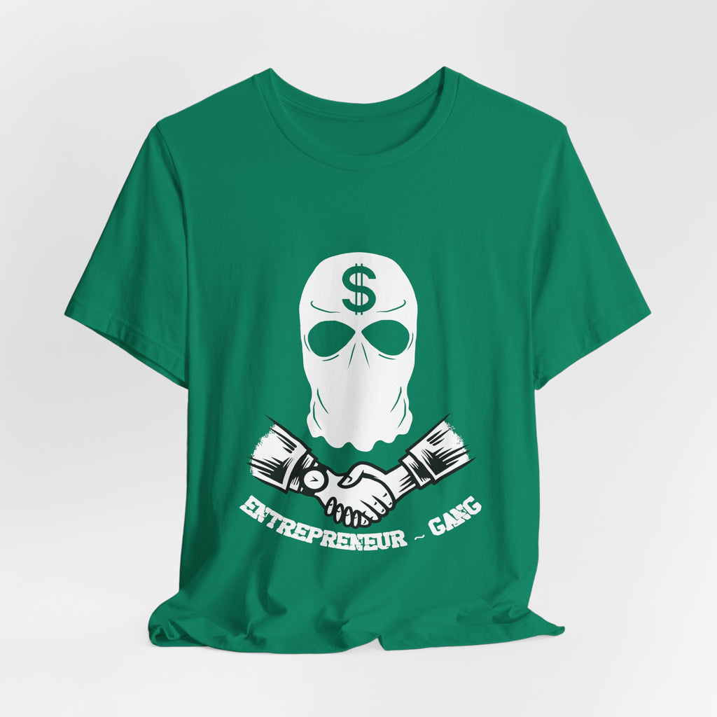 Entrepreneur Gang T-Shirt — Skull Mask Money Logo Tee