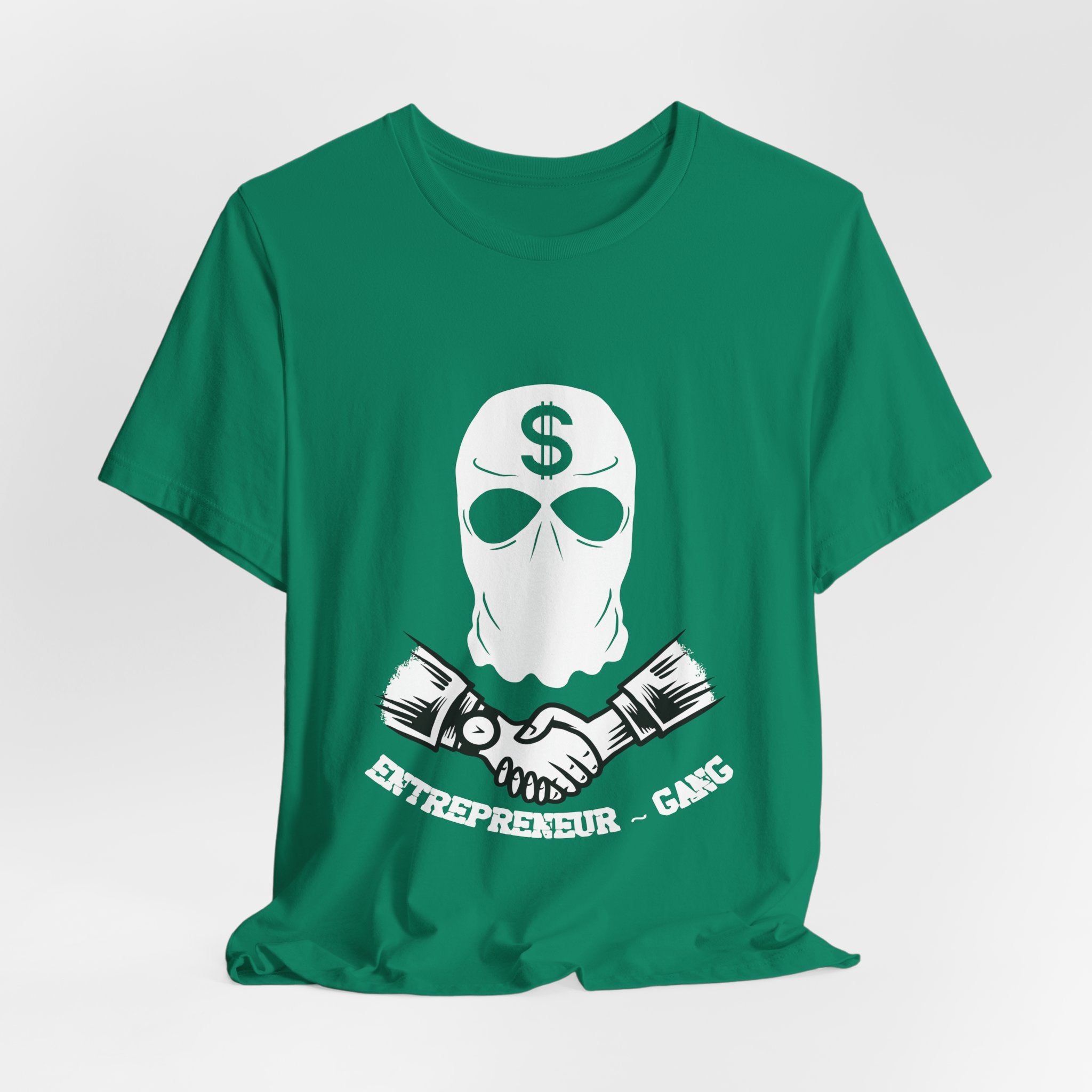 Entrepreneur Gang T-Shirt — Skull Mask Money Logo Tee