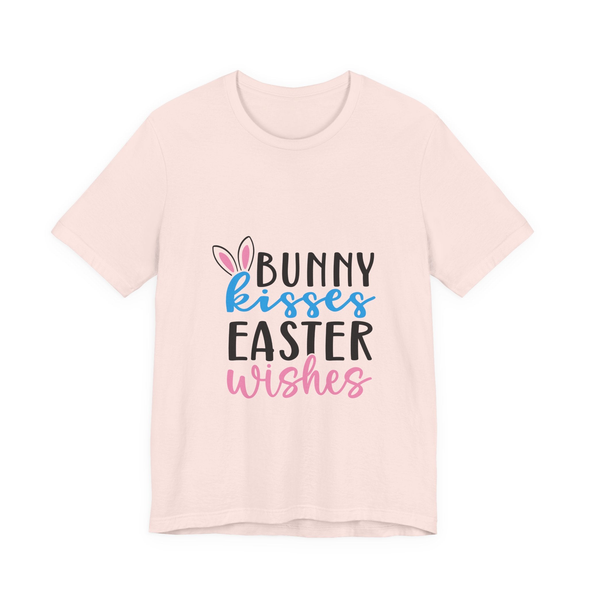 Easter Tee — "Bunny Kisses, Easter Wishes" Graphic Shirt
