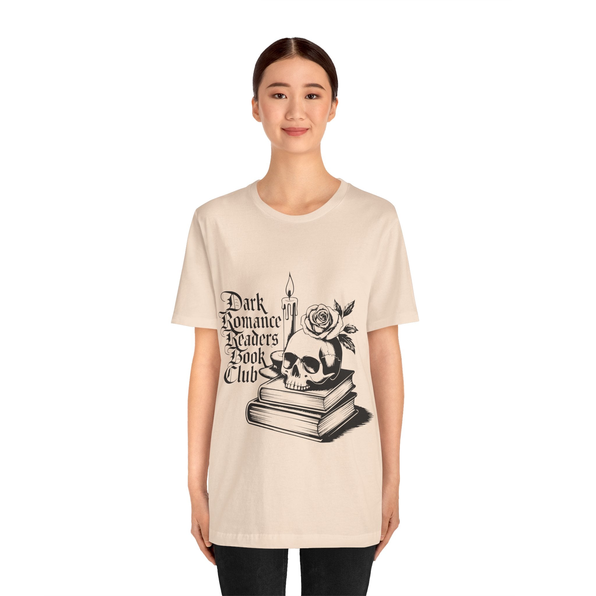 Dark Romance Readers Book Club Tee — Gothic Skull & Rose Booklover Shirt