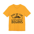Adventure Begins T-Shirt — "And So The Adventure Begins" Mountain Tee