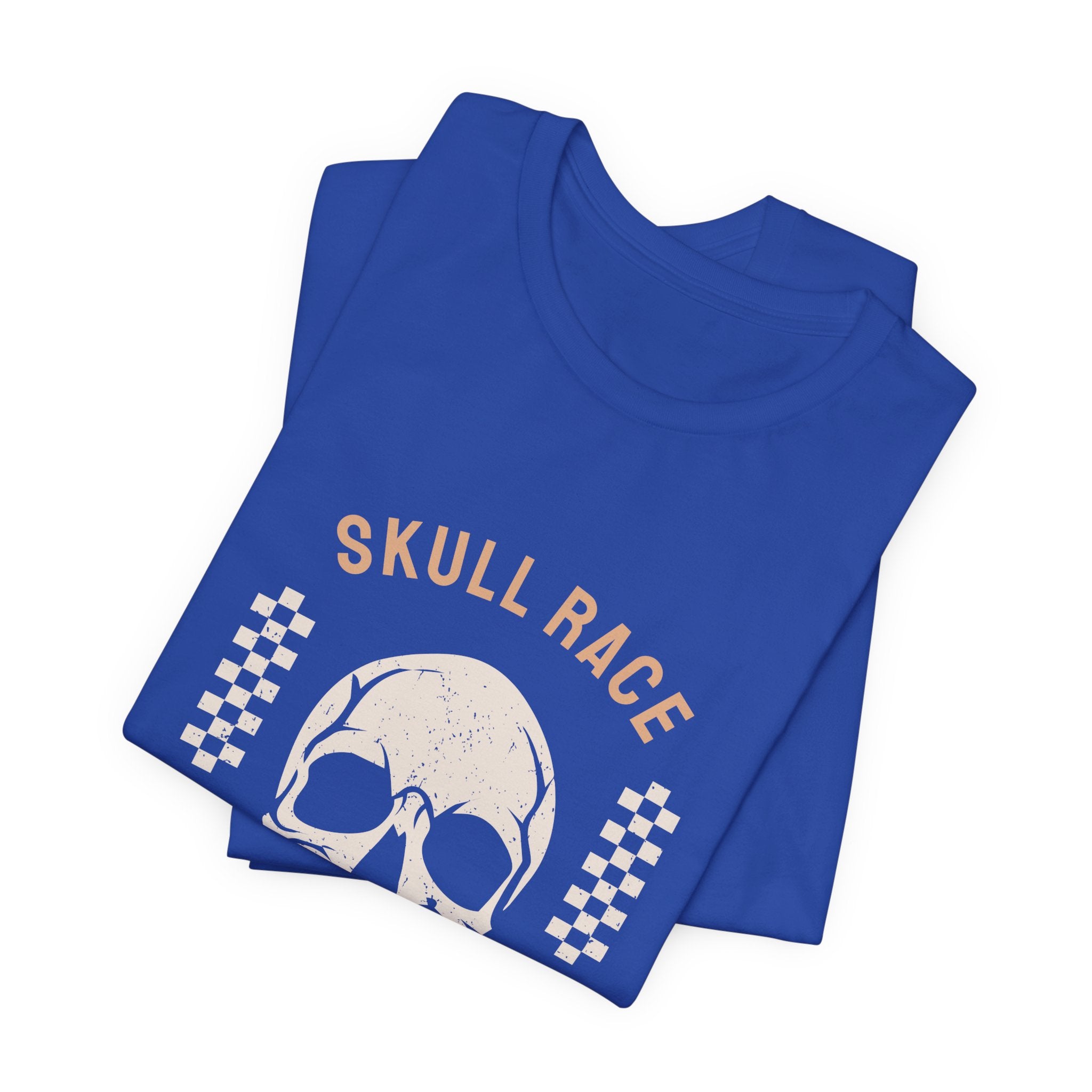 Skull Race Motorcycle Tee — Ride Fast Experience Graphic Shirt