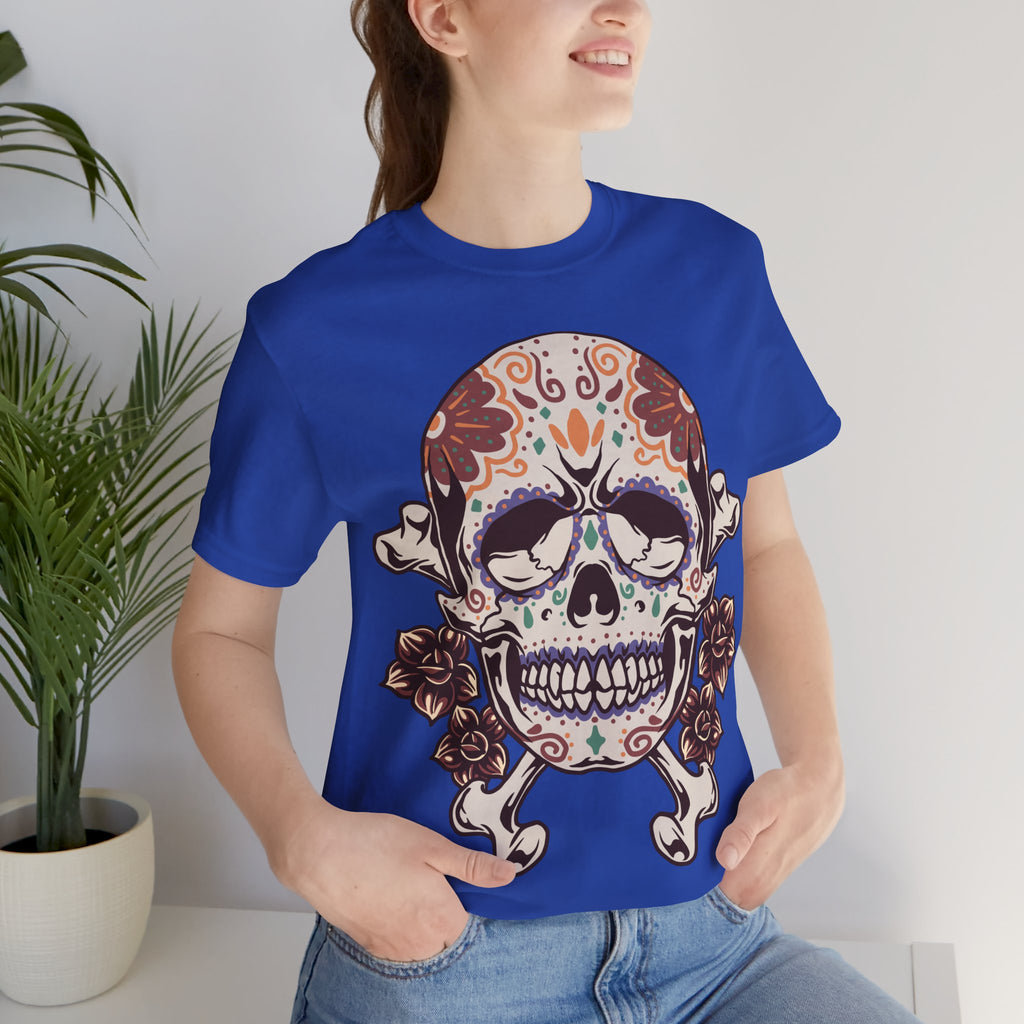 Sugar Skull Tee — Floral Day of the Dead Skull T-Shirt