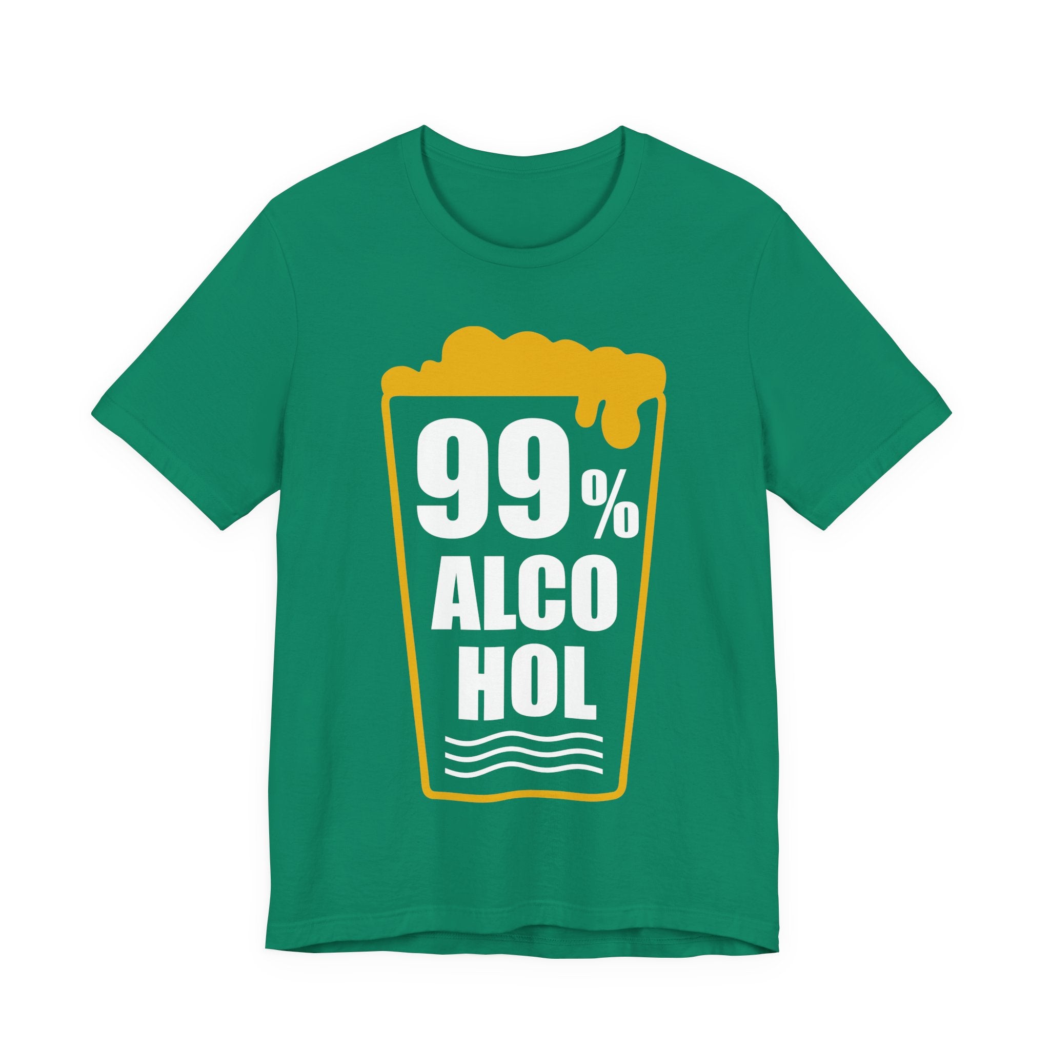 99% Alcohol Beer Glass Graphic Tee