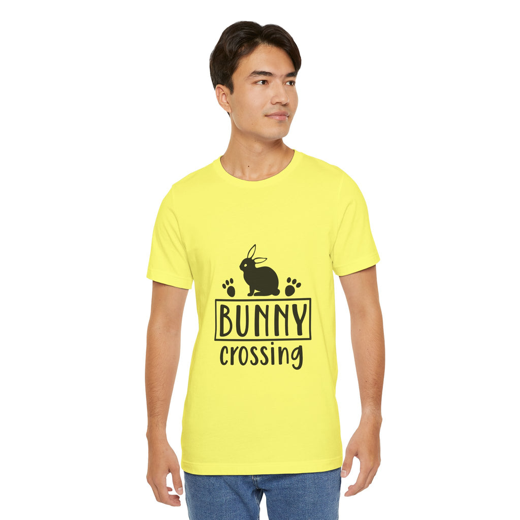 Bunny Crossing T‑Shirt — Cute Rabbit Graphic Tee for Easter & Animal Lovers