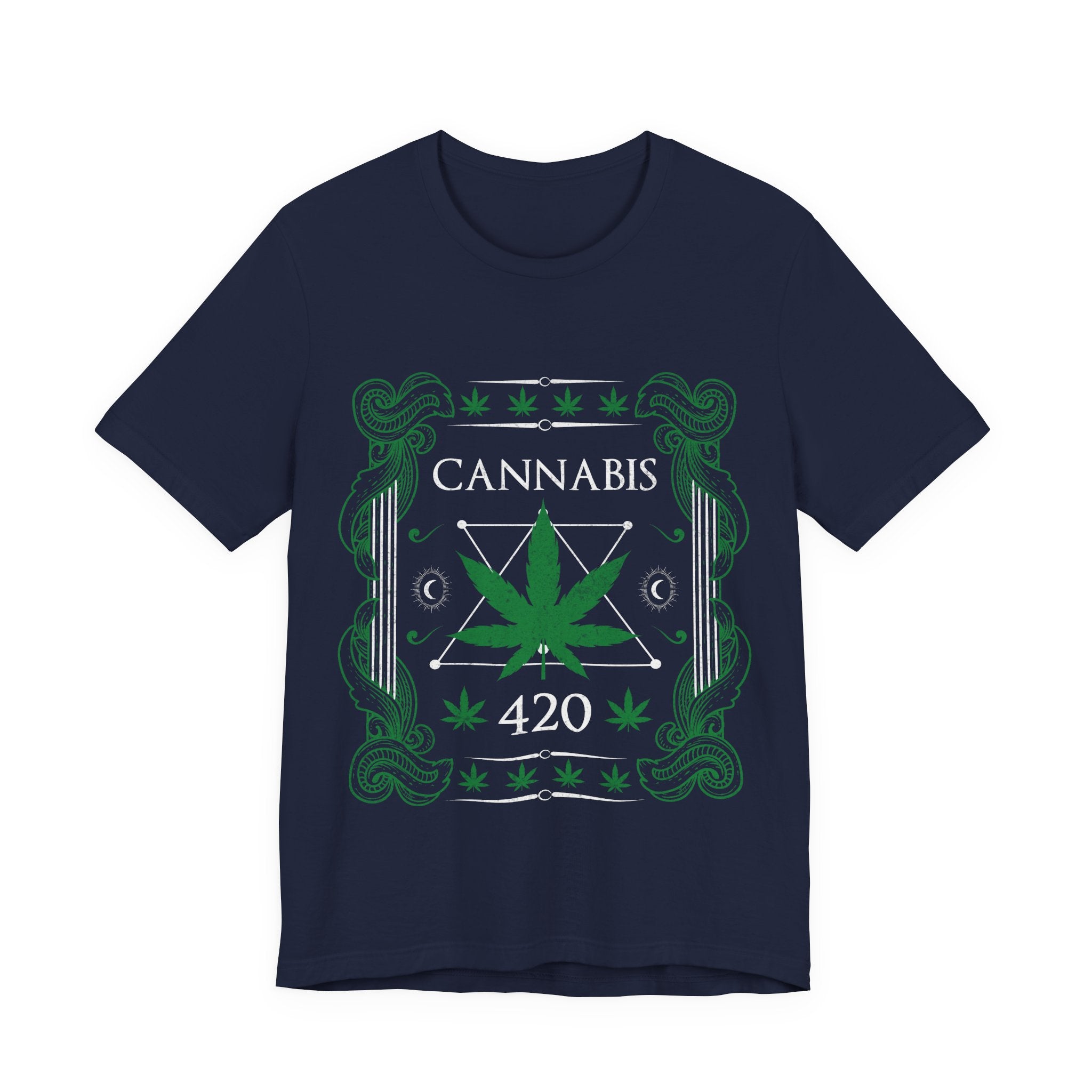 Cannabis 420 T-Shirt — Green Leaf Graphic Tee