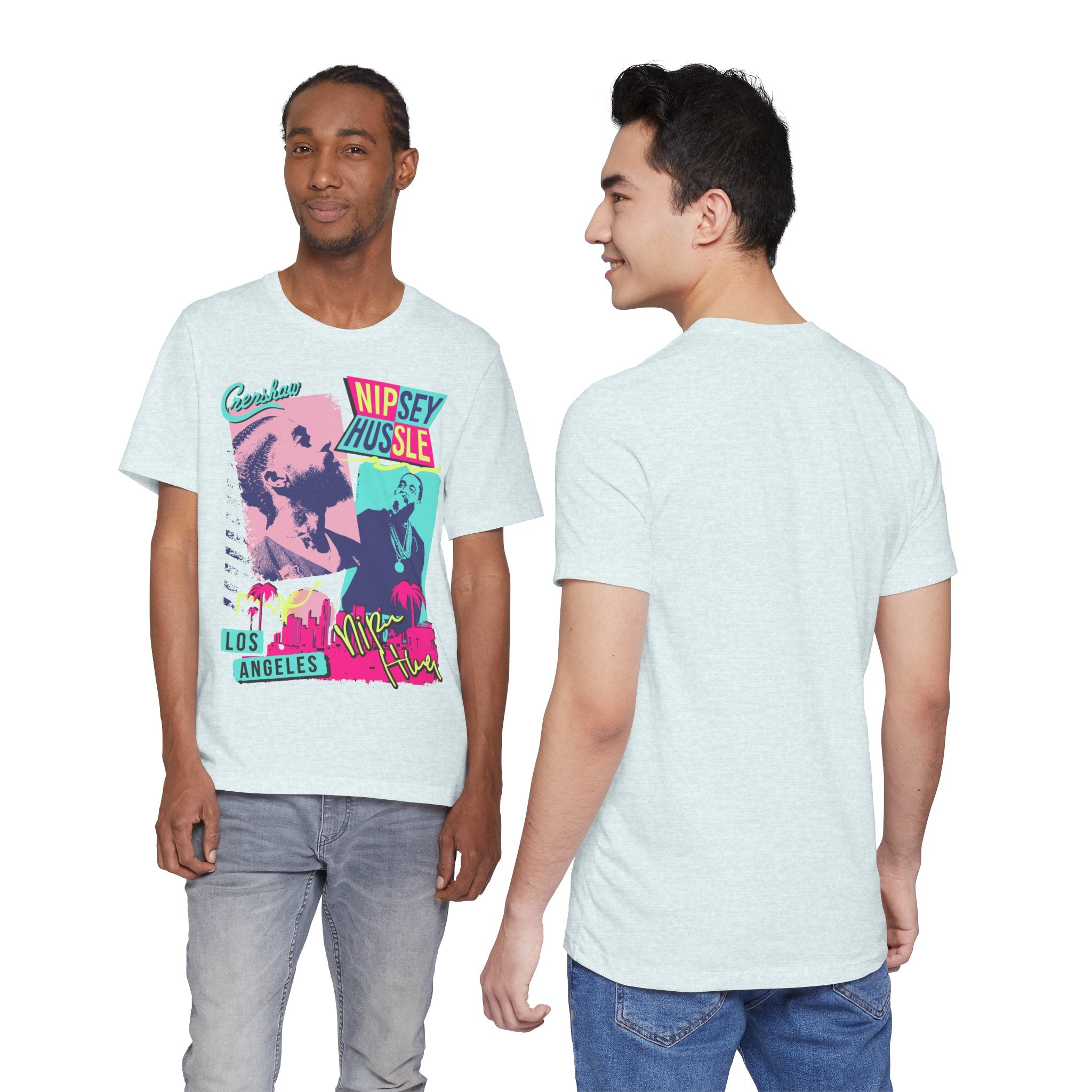 LA Hip-Hop Collage Tee — Neon Palm Portraits