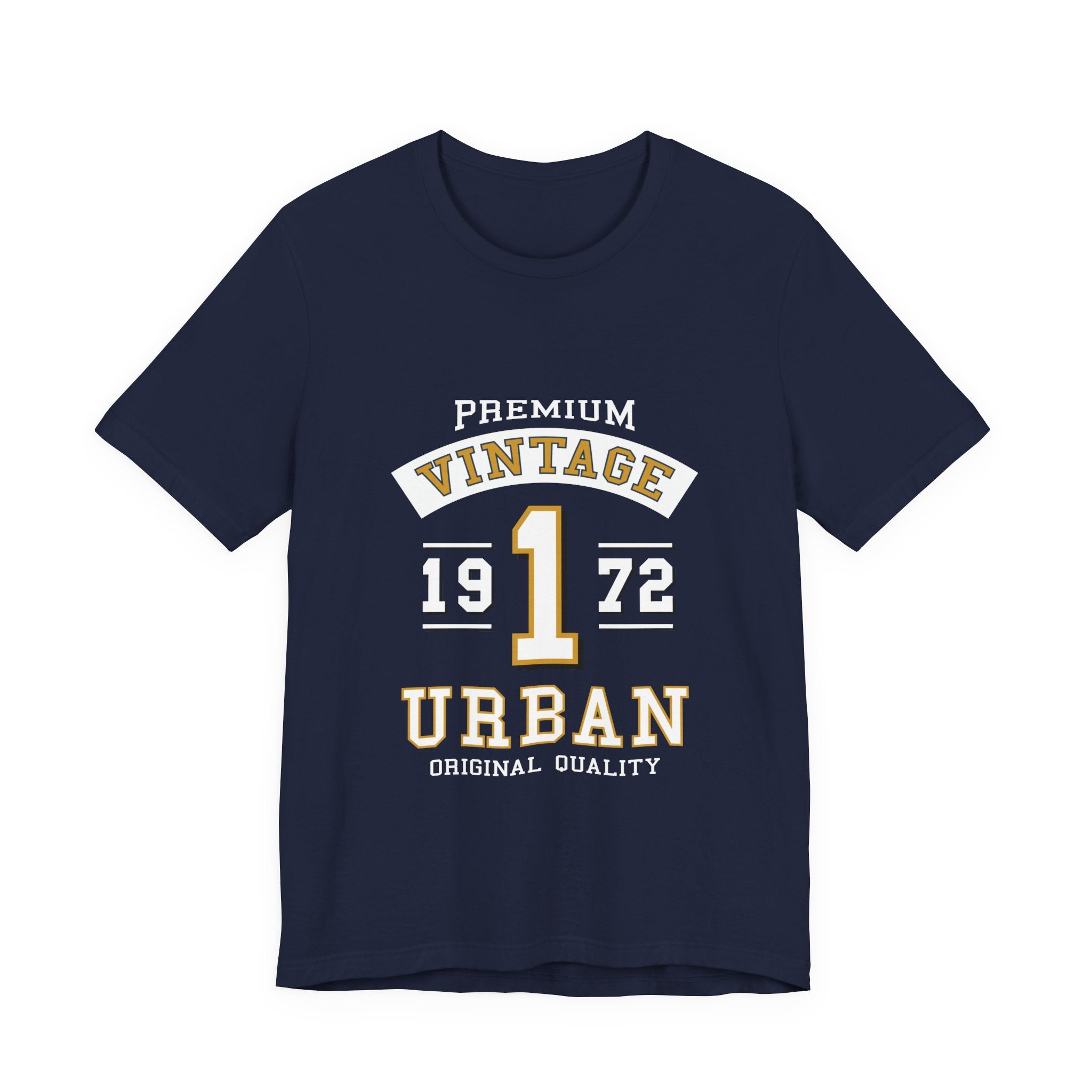Vintage 1972 Urban Tee — Premium Retro Number 1 Graphic T-Shirt