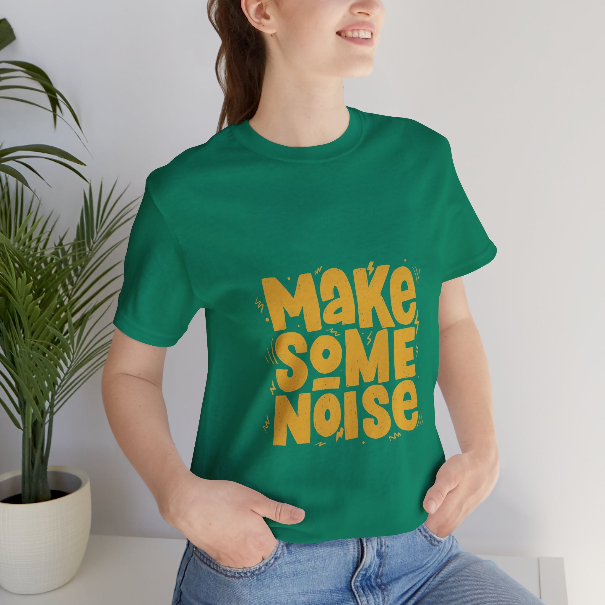 Make Some Noise T‑Shirt — Retro Bold Graphic Tee
