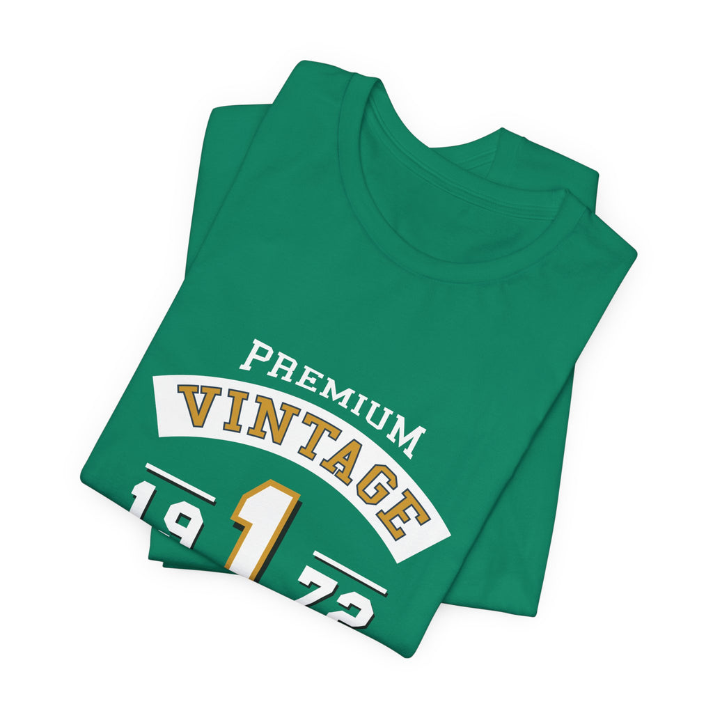 Vintage 1972 Urban Tee — Premium Retro Number 1 Graphic T-Shirt
