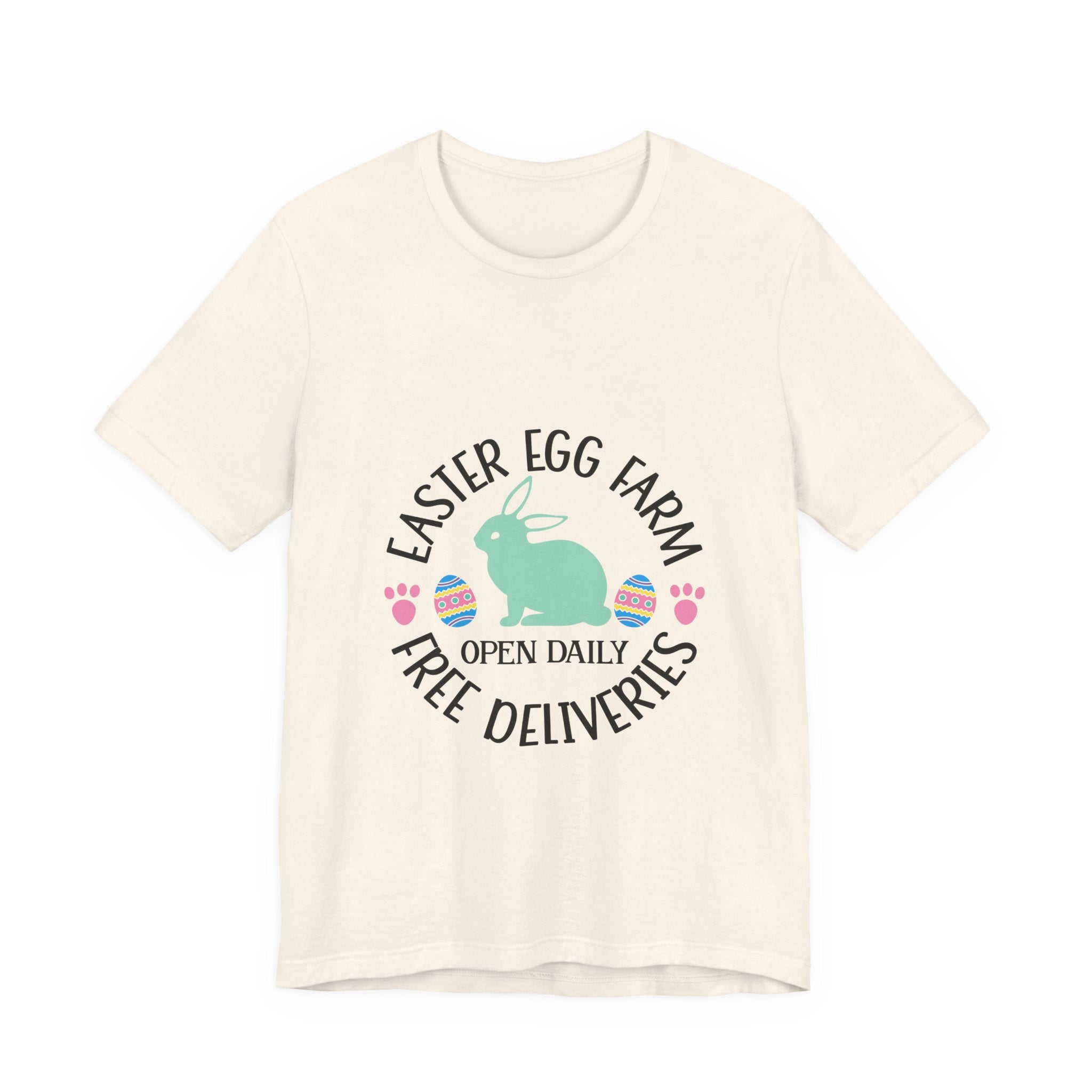 Easter Egg Farm T-Shirt – "Free Deliveries" Bunny Tee