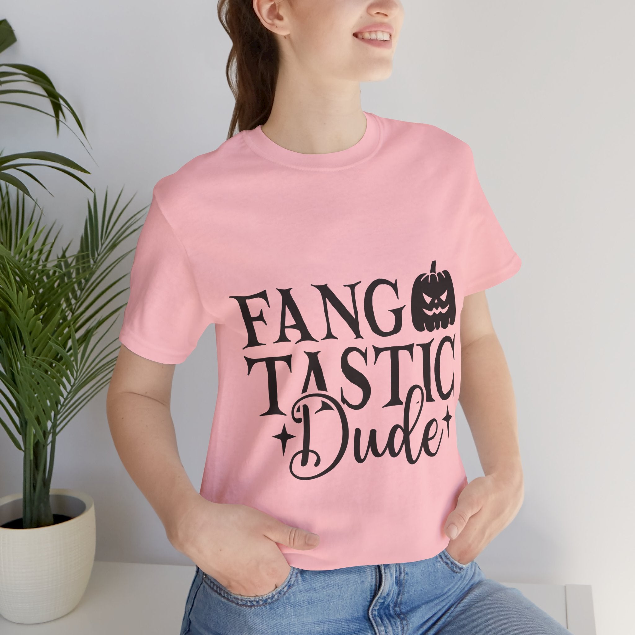Fangtastic Dude Halloween Tee — Funny Pumpkin Vampire Graphic T-Shirt