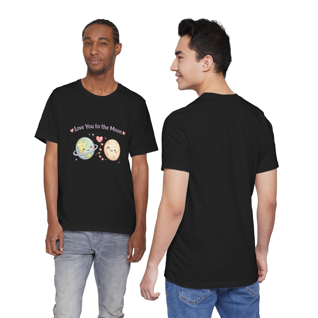 Love You to the Moon T-Shirt — Cute Planet & Moon Couple Tee