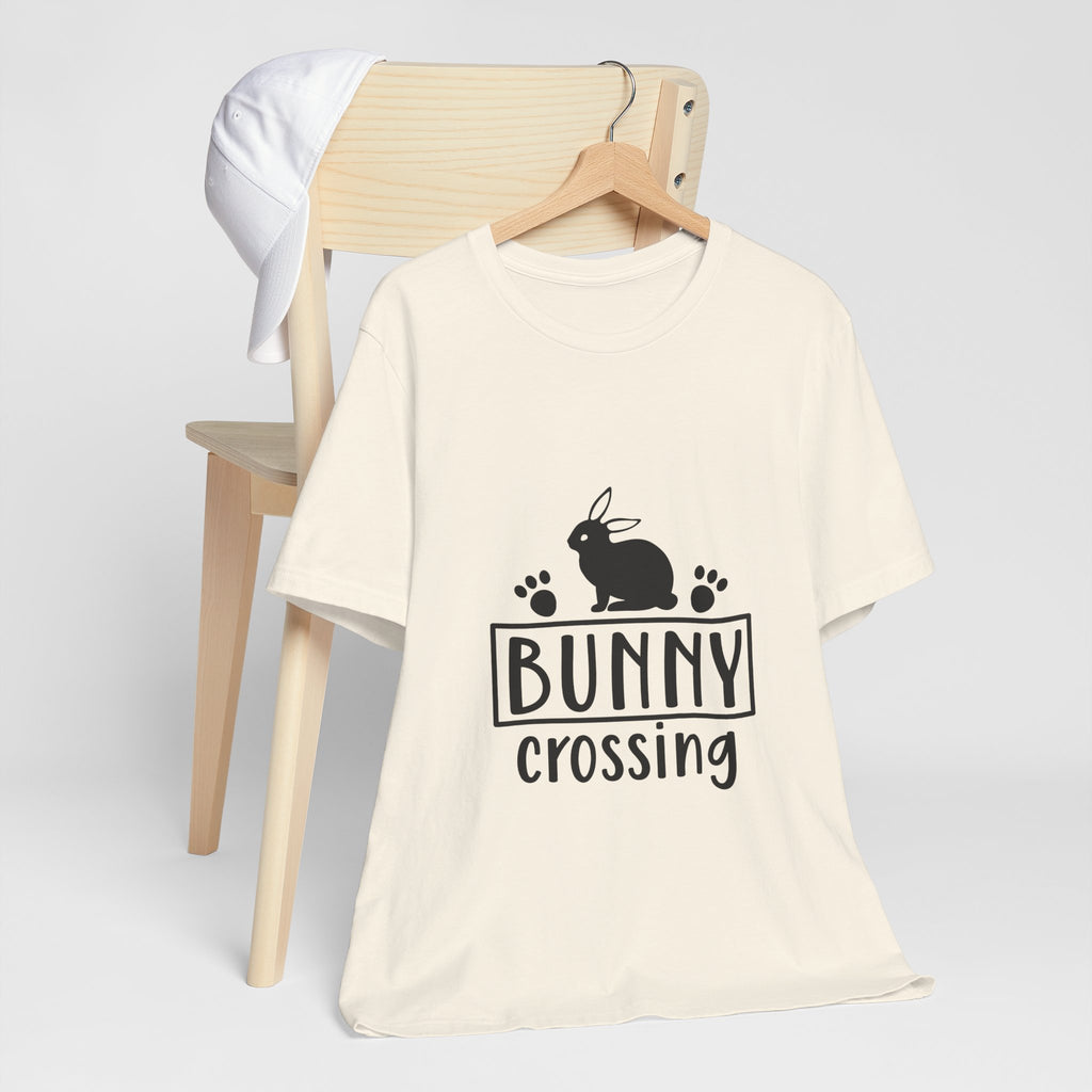 Bunny Crossing T‑Shirt — Cute Rabbit Graphic Tee for Easter & Animal Lovers