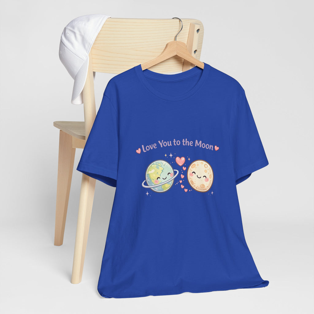 Love You to the Moon T-Shirt — Cute Planet & Moon Couple Tee