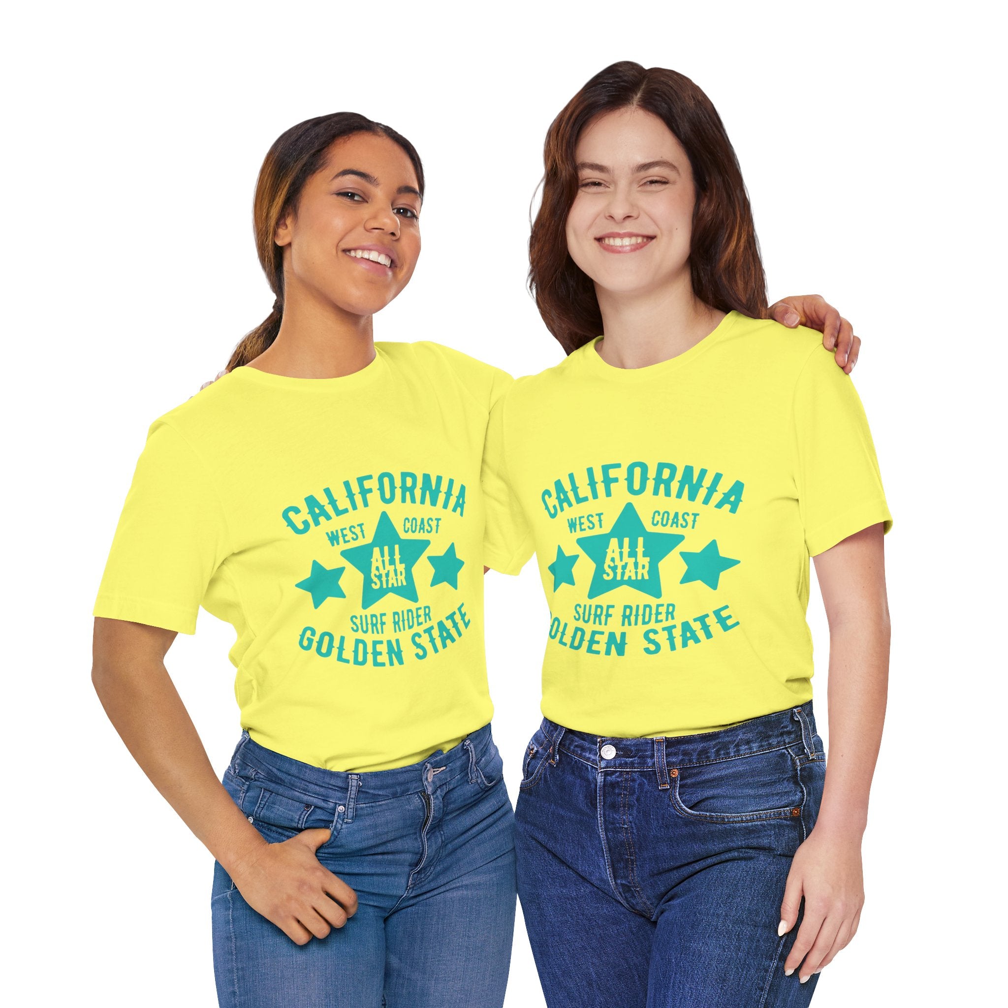 California Golden State Surf Rider Tee — West Coast All Star Graphic T-Shirt
