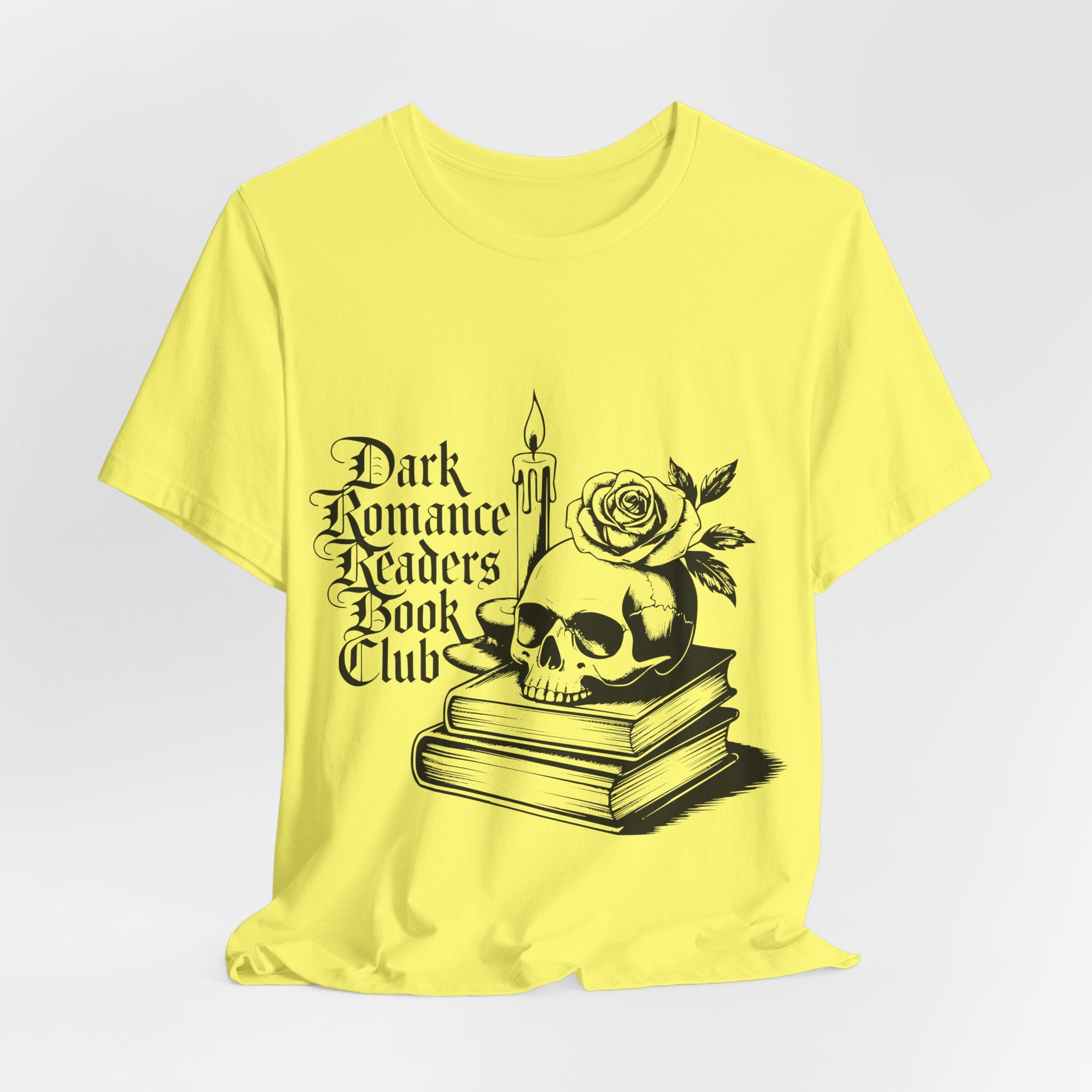 Dark Romance Readers Book Club Tee — Gothic Skull & Rose Booklover Shirt