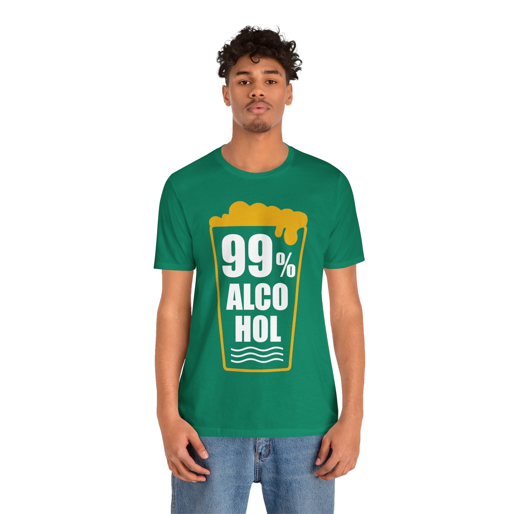 99% Alcohol Beer Glass Graphic Tee