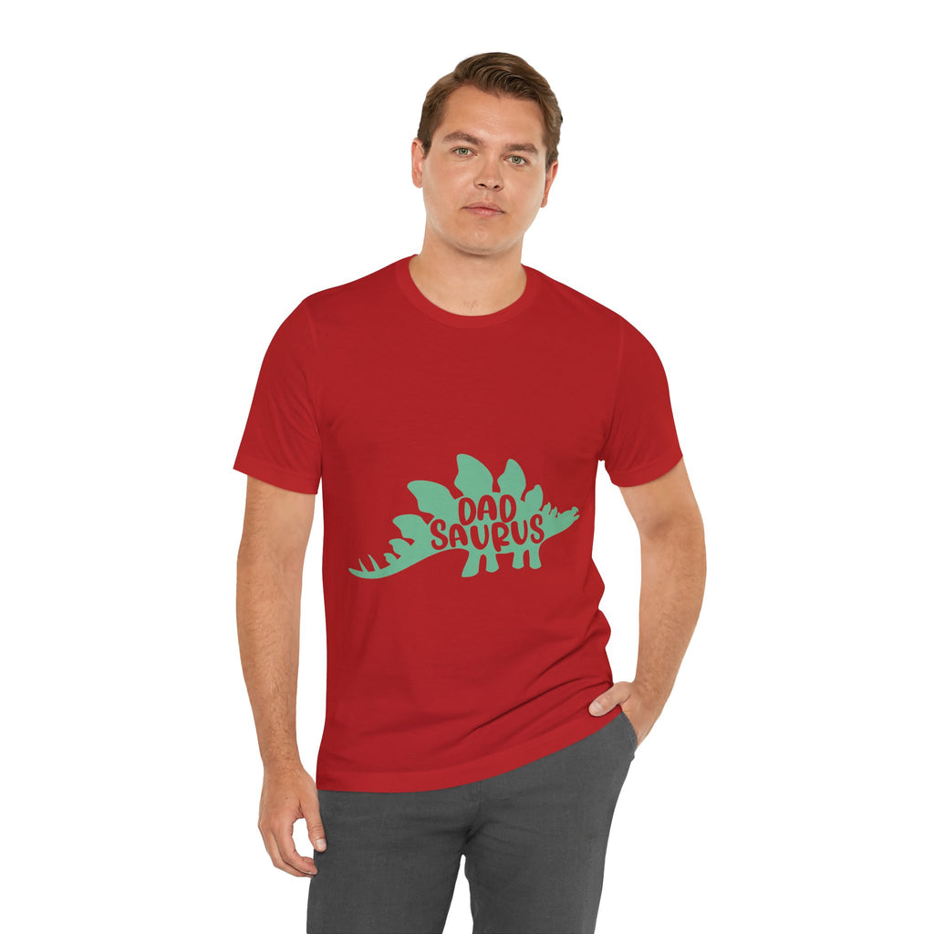 Dadsaurus T‑Shirt — 'Dadsaurus' Stegosaurus Tee for Fathers, Father’s Day Gift