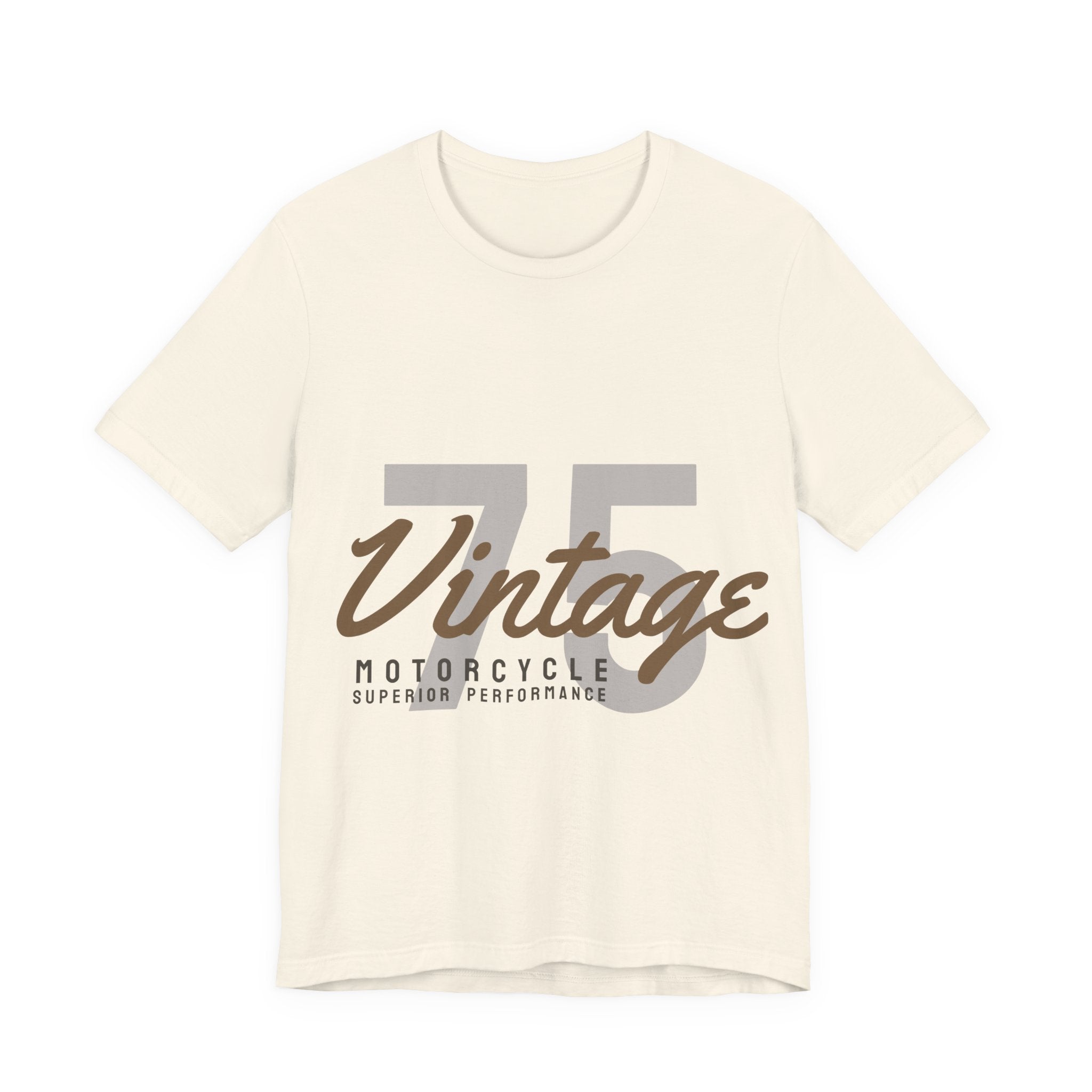 Vintage 75 Motorcycle Tee — Retro Racing Graphic T-Shirt