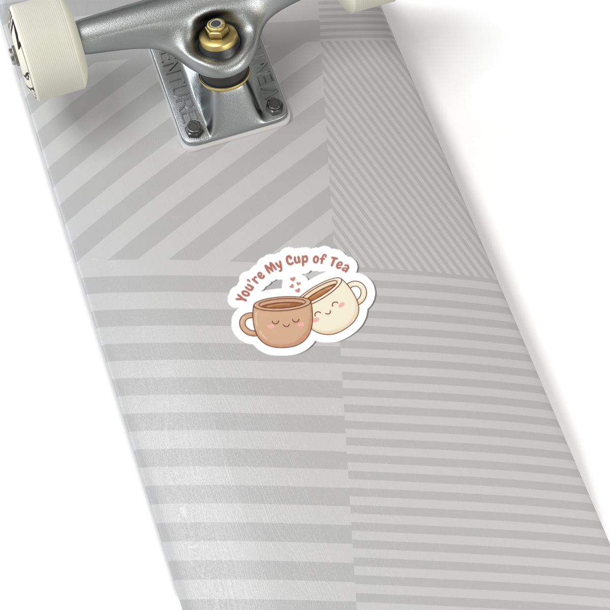 You’re My Cup of Tea Kiss-Cut Sticker | Cute Coffee Tea Pun, Cozy Pastel Doodle