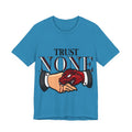 Trust None T-Shirt — Graphic Rose & Handshake Tee
