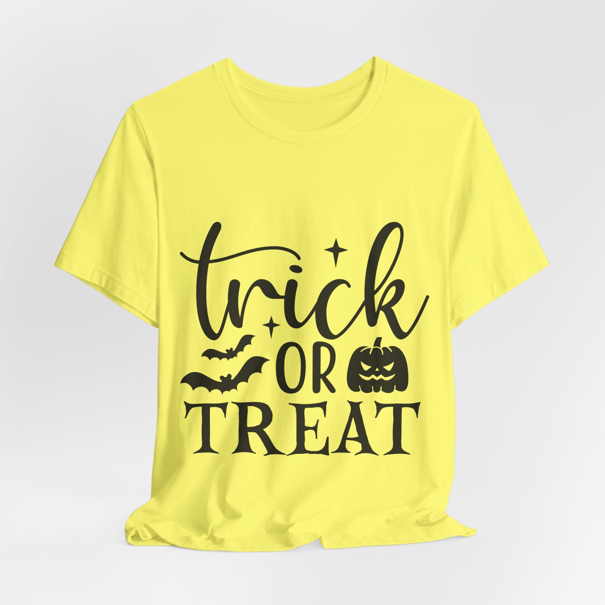 Trick or Treat Halloween T-Shirt — Pumpkin & Bats Spooky Tee