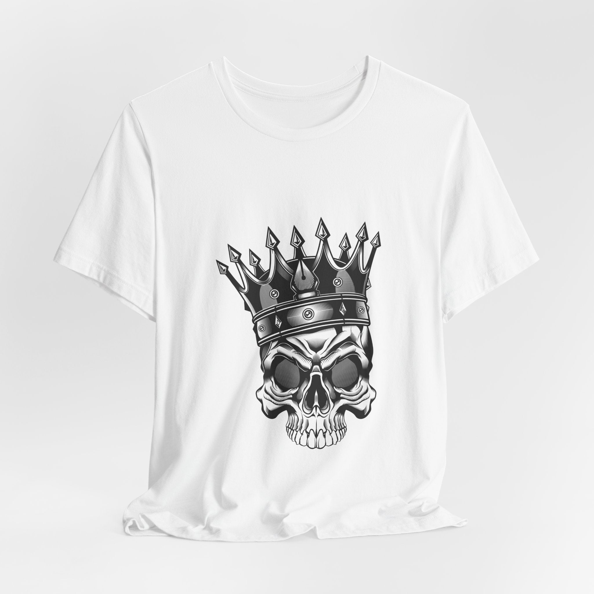 Crowned Skull T‑Shirt — Gothic King Skull Graphic Tee