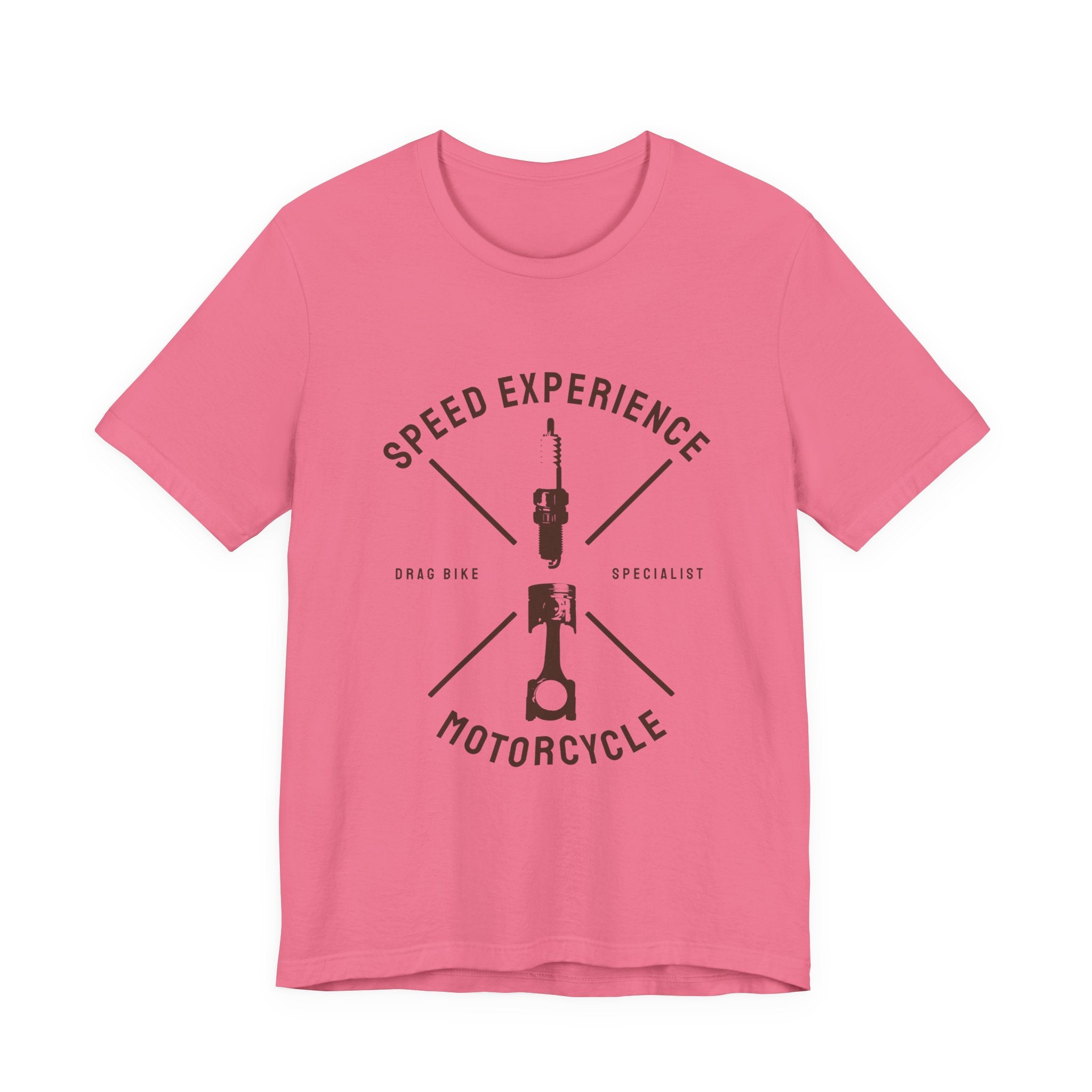 Motorcycle Speed Experience Tee – Vintage Piston & Spark Plug Racing Shirt