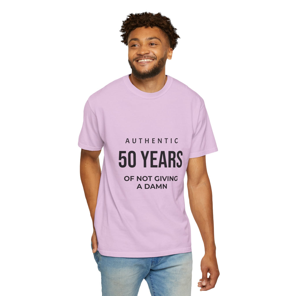 50 Years of Not Giving a Damn T-Shirt — Funny 50th Birthday Tee