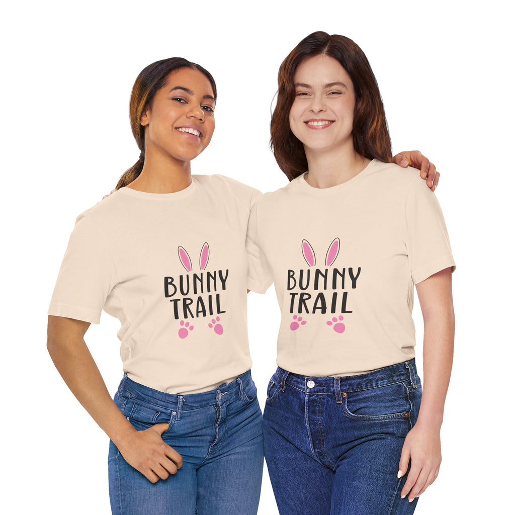 Bunny Trail T‑Shirt — Cute Easter Bunny Ears & Paws Tee