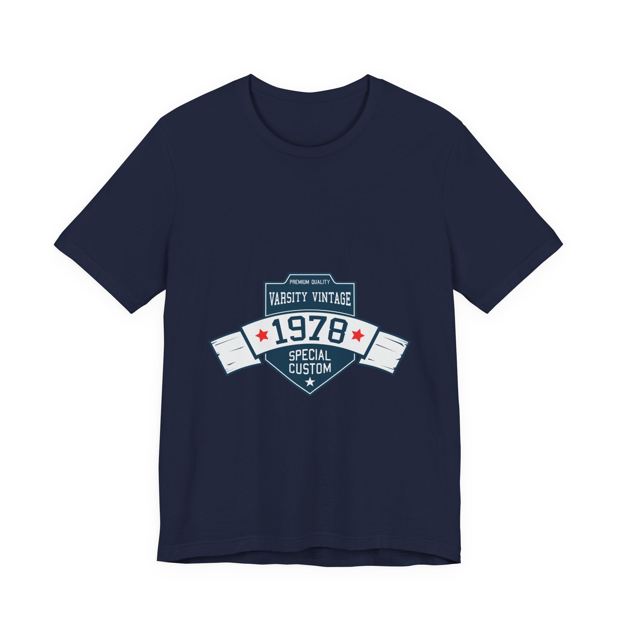 1978 Varsity Vintage Tee — Retro Custom Year Birthday Shirt