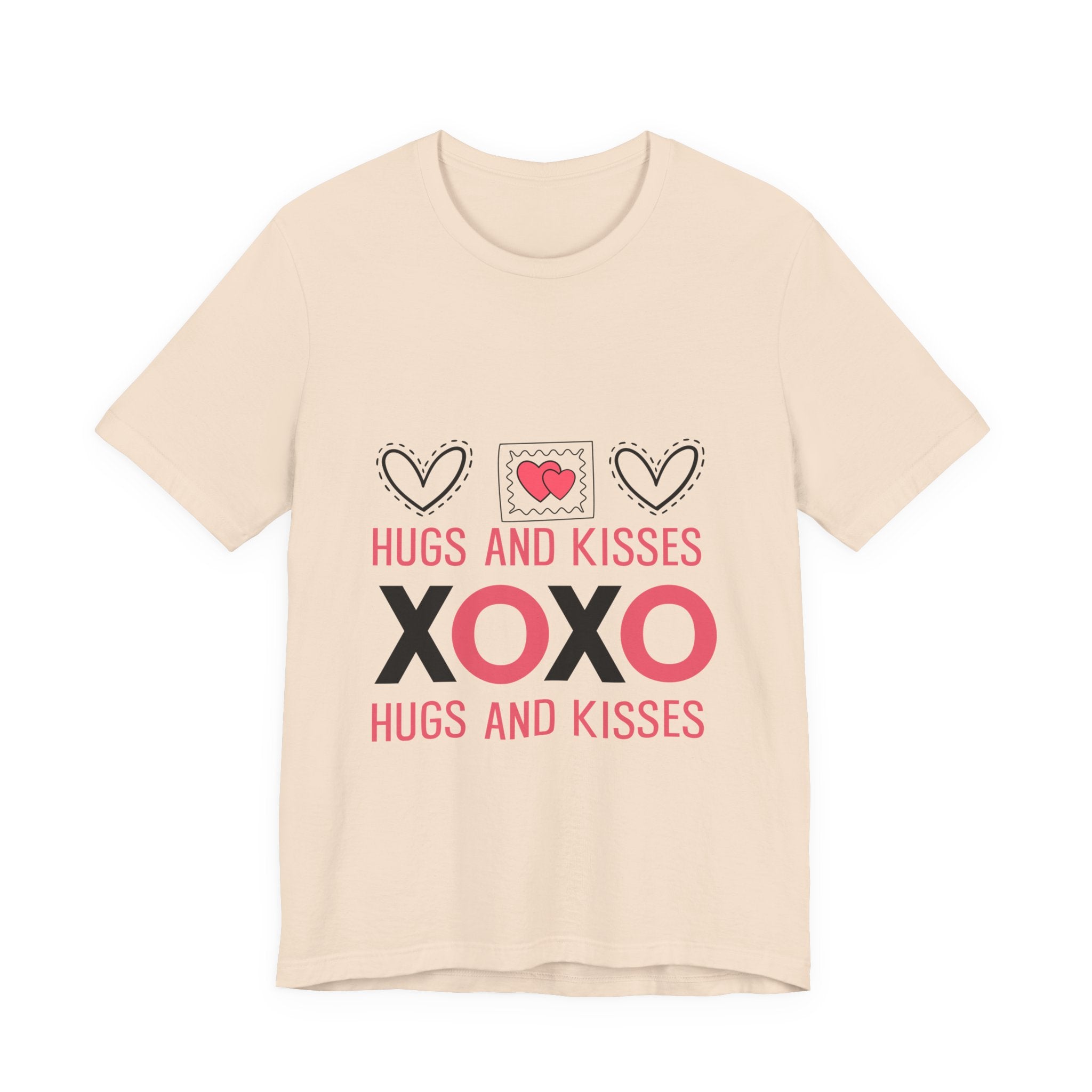Hugs and Kisses XOXO Tee – Valentine’s Day Heart Graphic T-Shirt