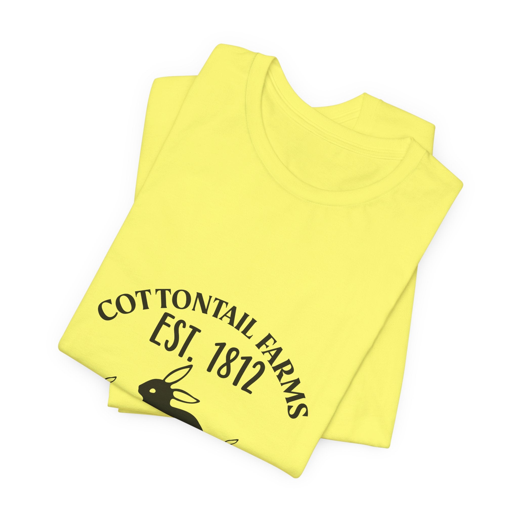 Easter Bunny Farm T-Shirt — "Cottontail Farms Est. 1812" Vintage Easter Tee