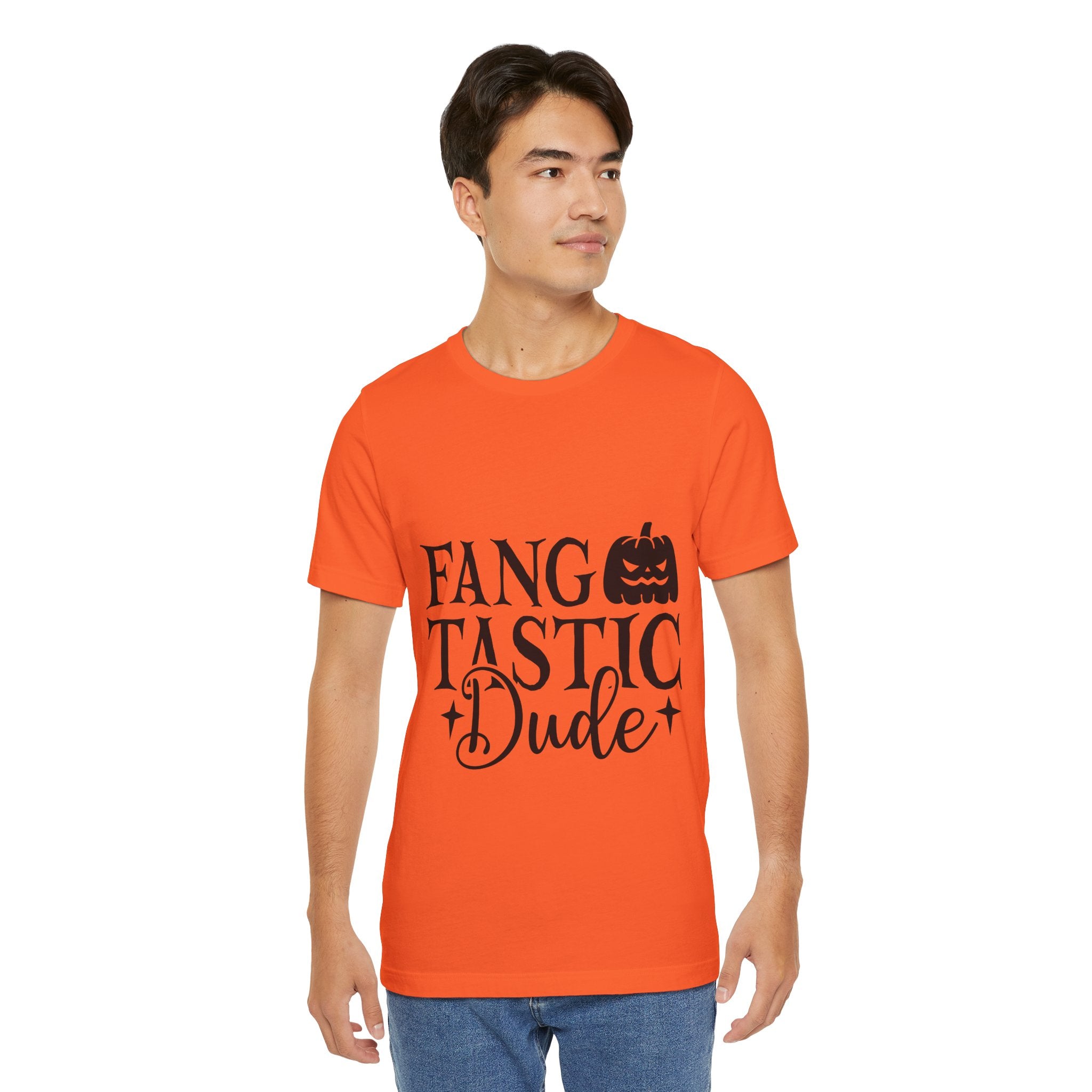 Fangtastic Dude Halloween Tee — Funny Pumpkin Vampire Graphic T-Shirt
