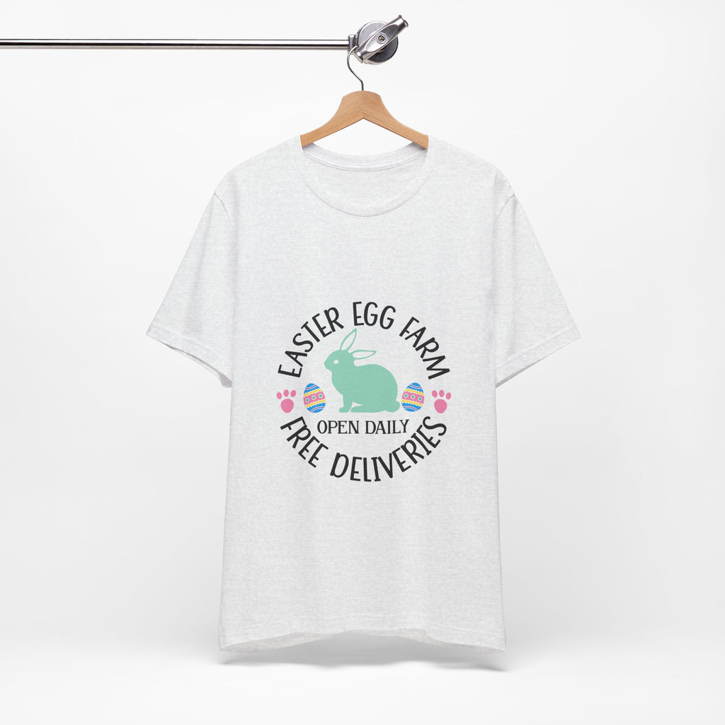 Easter Egg Farm T-Shirt – "Free Deliveries" Bunny Tee