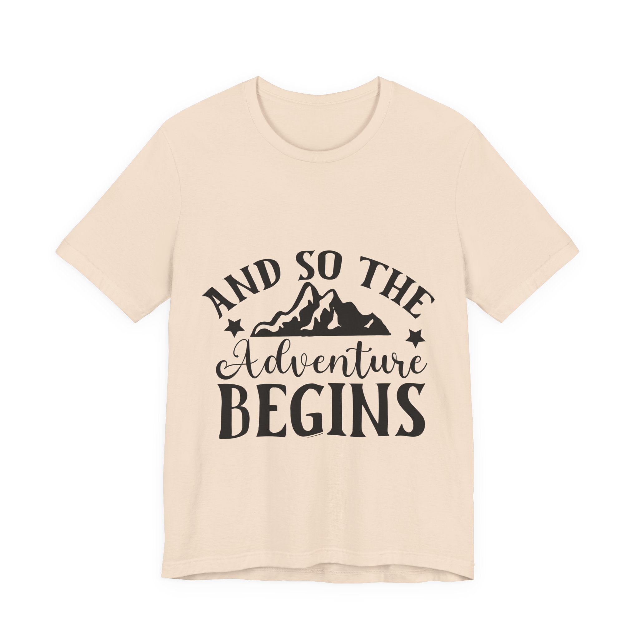 Adventure Begins T-Shirt — "And So The Adventure Begins" Mountain Tee