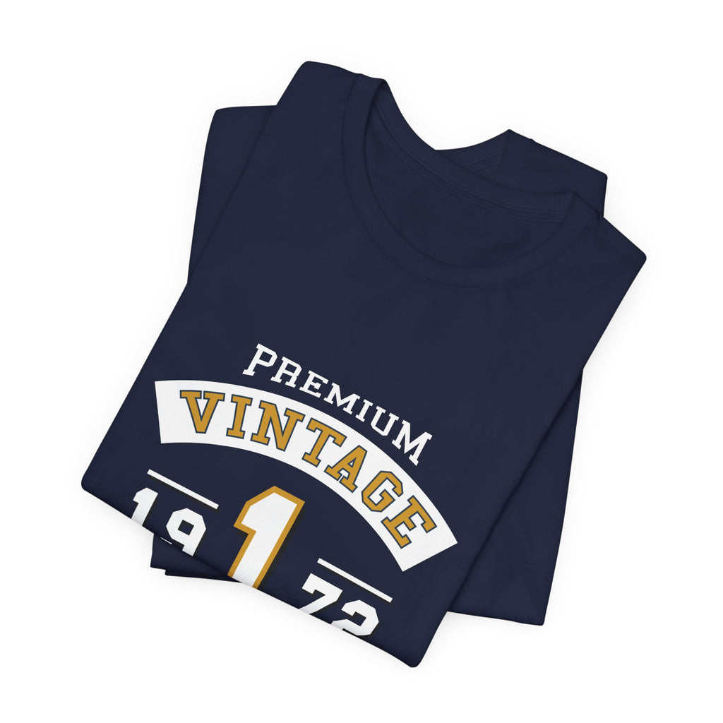 Vintage 1972 Urban Tee — Premium Retro Number 1 Graphic T-Shirt