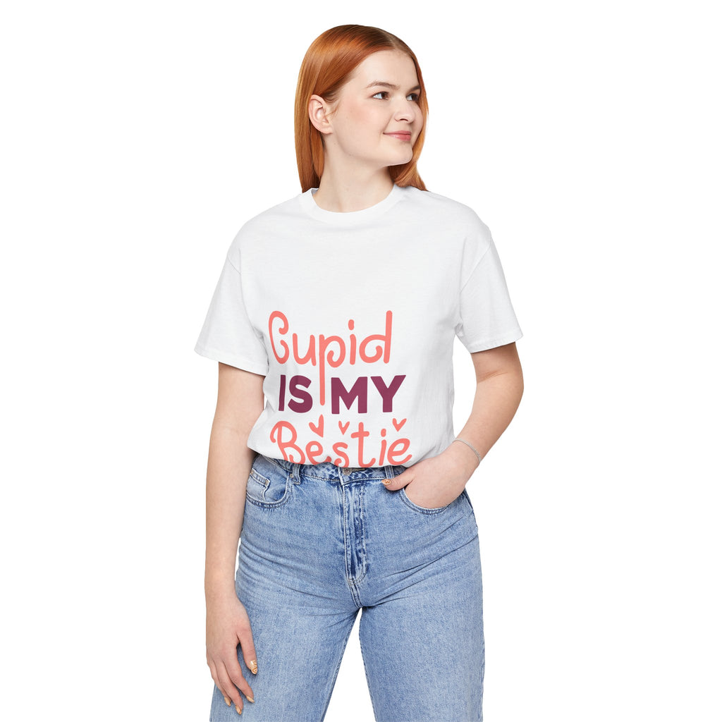 Cupid Is My Bestie Valentine Tee