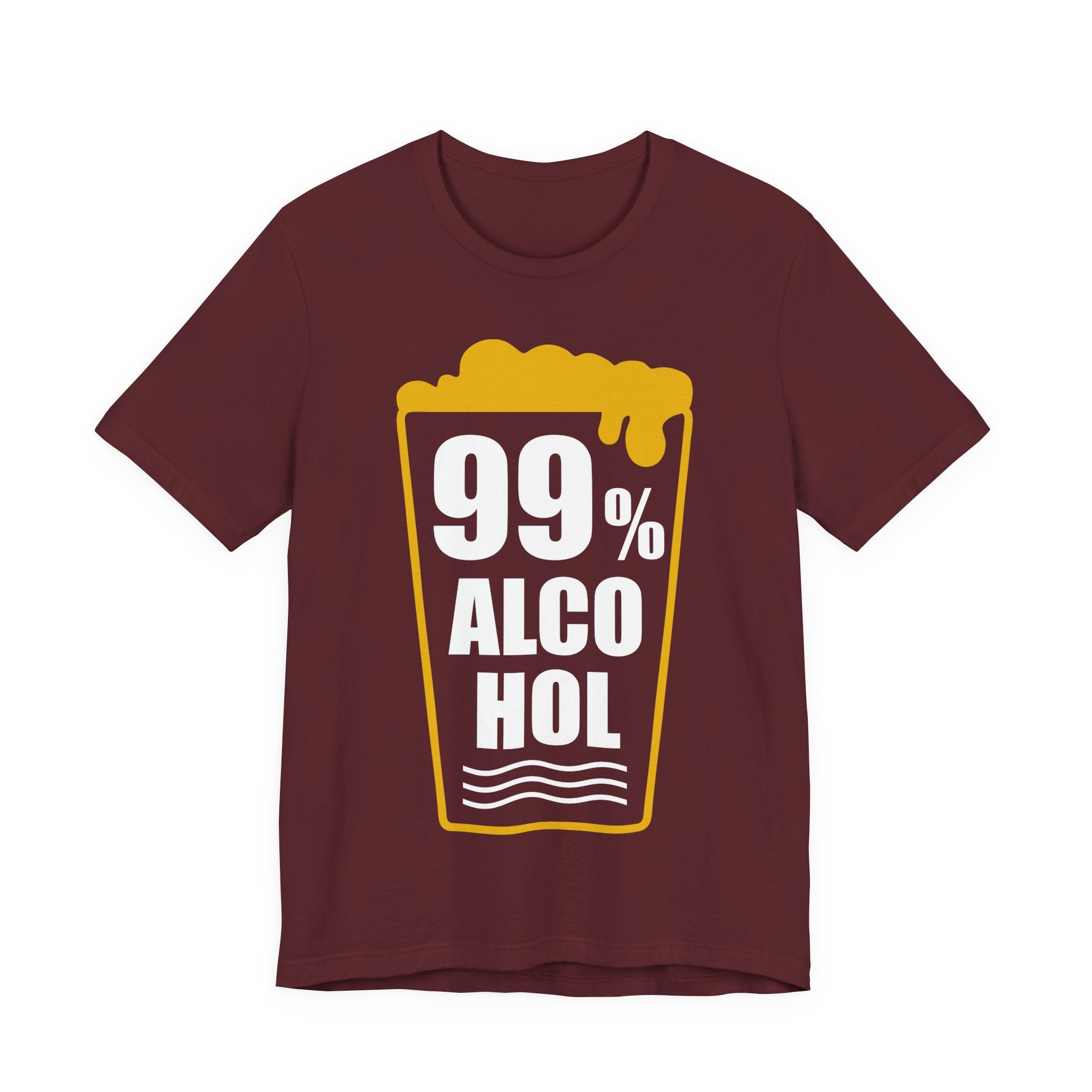 99% Alcohol Beer Glass Graphic Tee