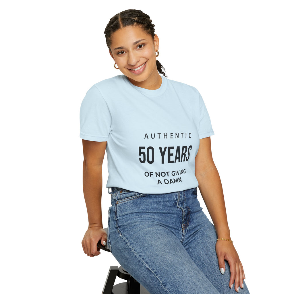 50 Years of Not Giving a Damn T-Shirt — Funny 50th Birthday Tee