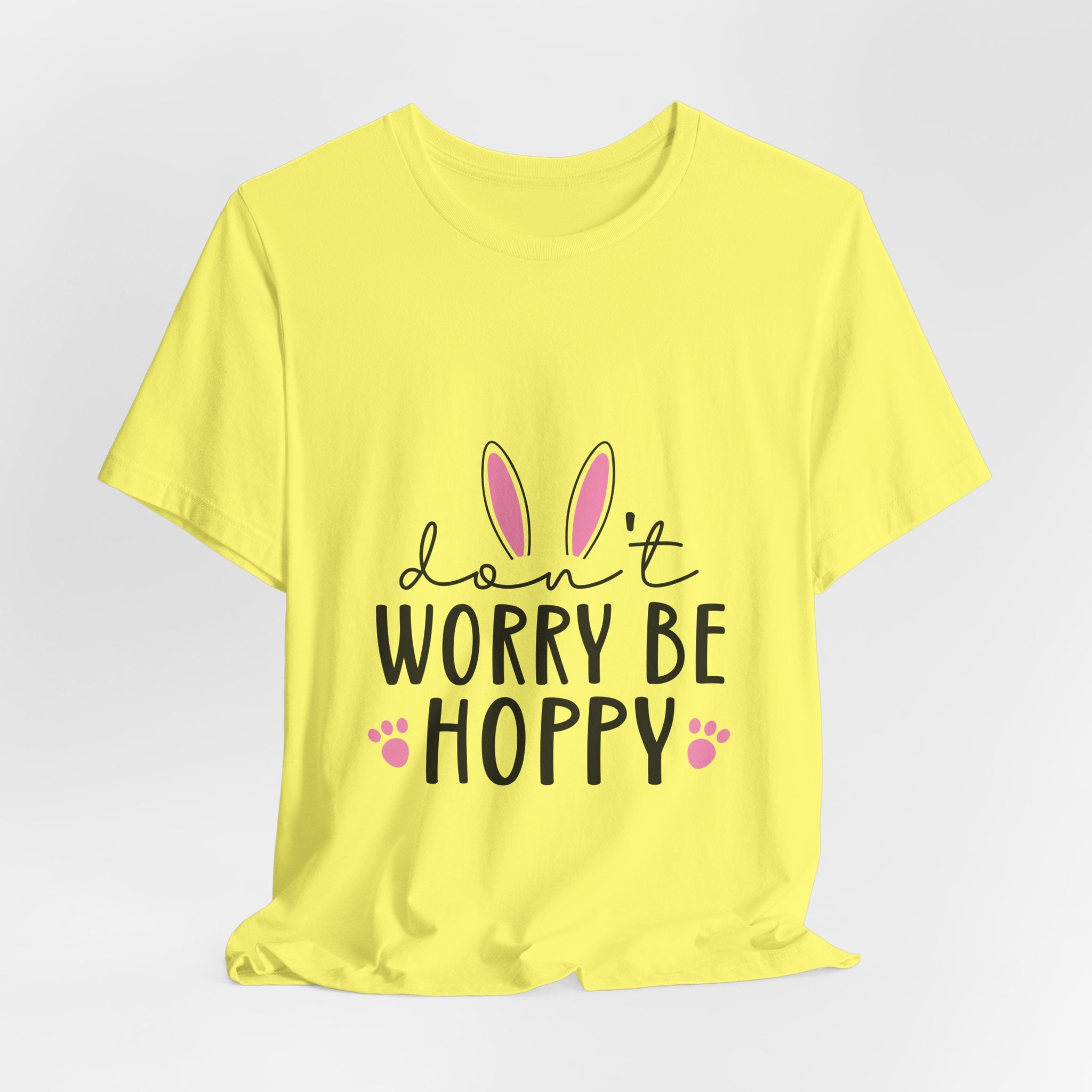 Don’t Worry Be Hoppy Bunny T-Shirt — Cute Easter Graphic Tee