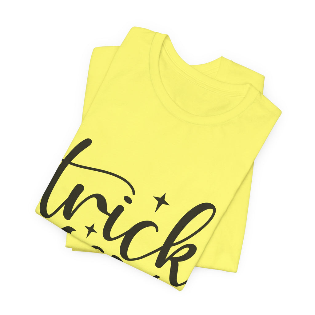 Trick or Treat Halloween T-Shirt — Pumpkin & Bats Spooky Tee