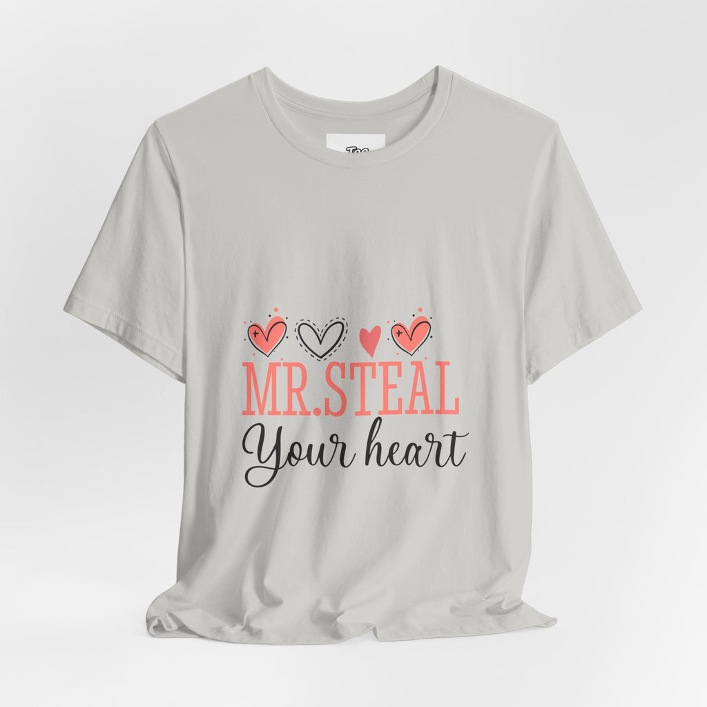 Mr. Steal Your Heart Tee — Romantic Valentine’s Day Graphic Shirt