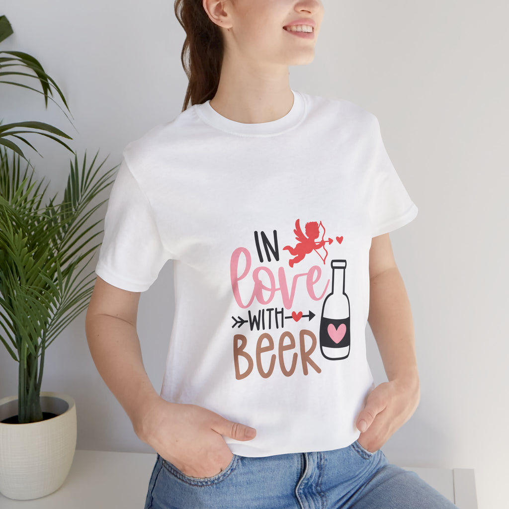 In Love With Beer T-Shirt — Funny Valentine’s Day Beer Tee