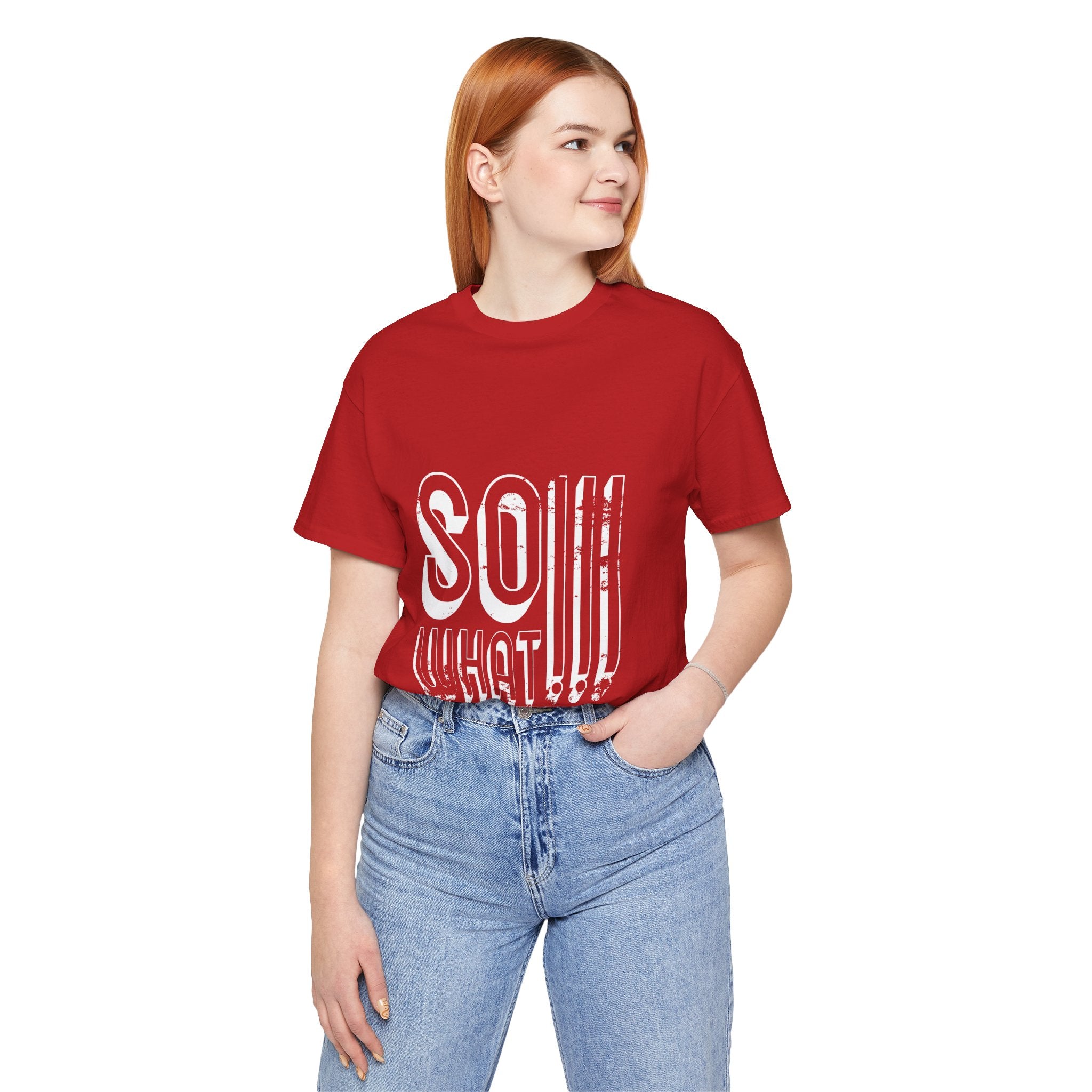 So What Tee — Bold Retro Graphic T-Shirt