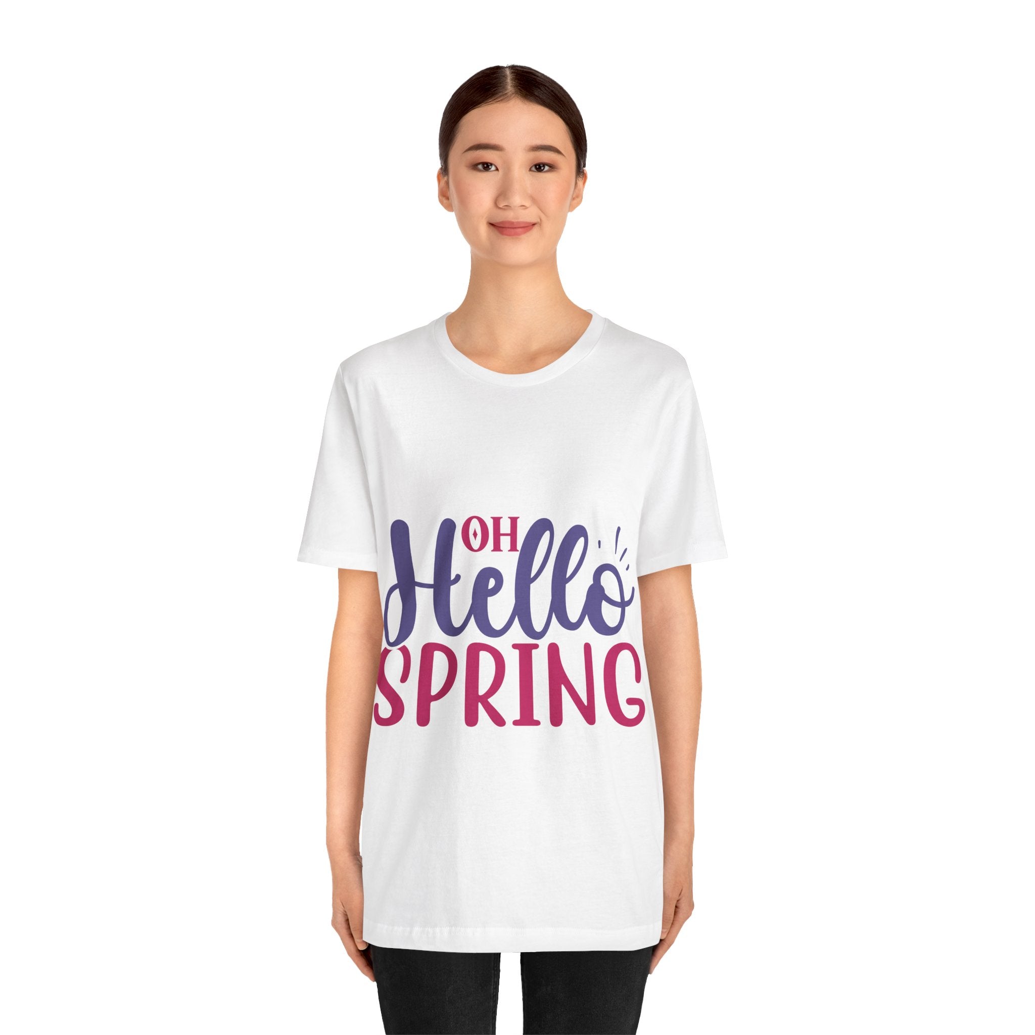 Hello Spring T-Shirt – "Oh Hello Spring" Colorful Graphic Tee for Springtime