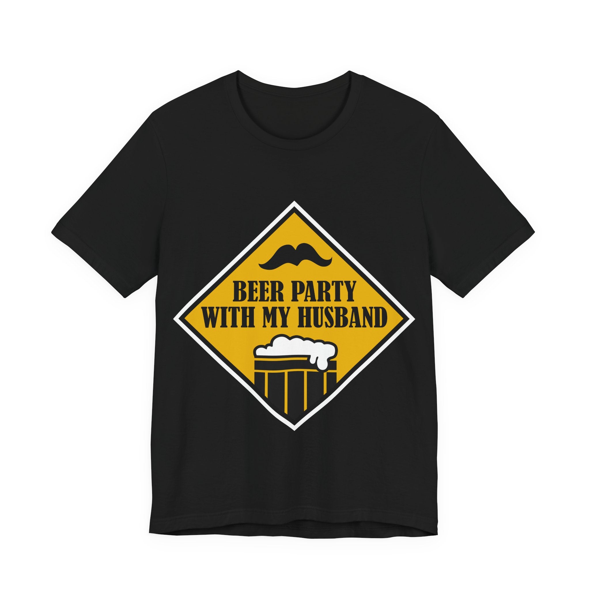 Beer Party With My Husband T-Shirt — Funny Couples Beer Tee
