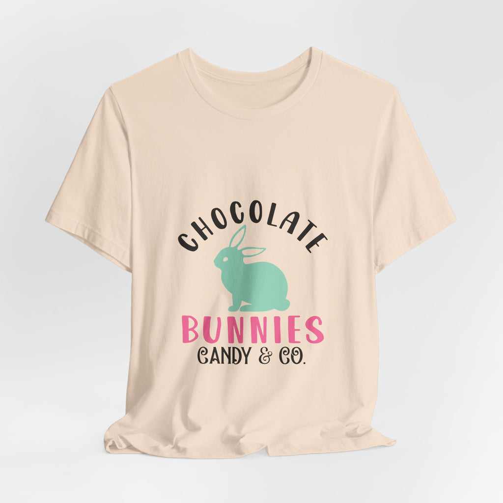 Chocolate Bunnies Tee — Pastel Easter Bunny Candy Shop Shirt